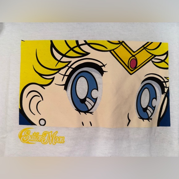 White T-Shirt with Sailor Moon Graphic - Picture 2 of 4